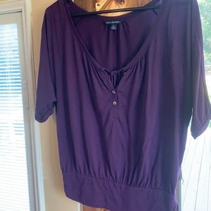 Deeper purple flowy blouse from American eagle